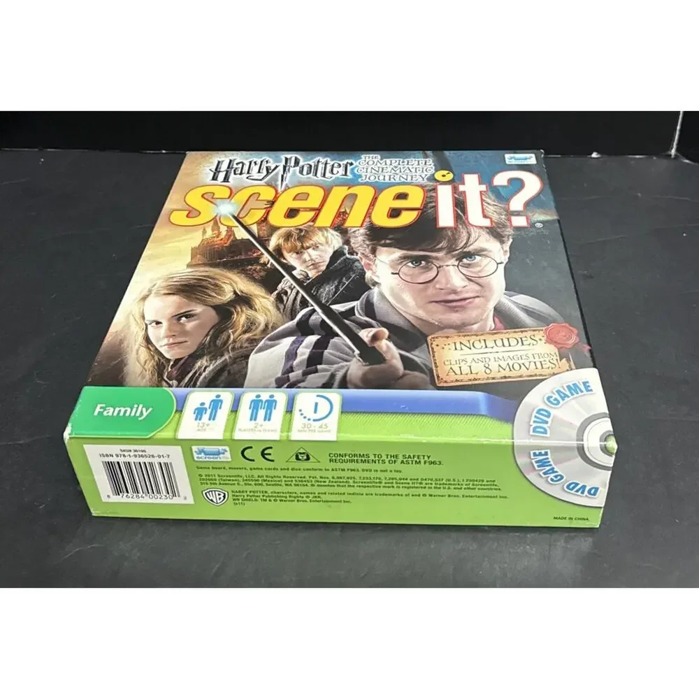 Scene It Harry Potter Complete Cinematic Journey Game Complete DVD Cards Sealed